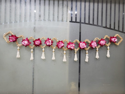 Handmade Toran for Entrance Door (Rose) - 40 Inch