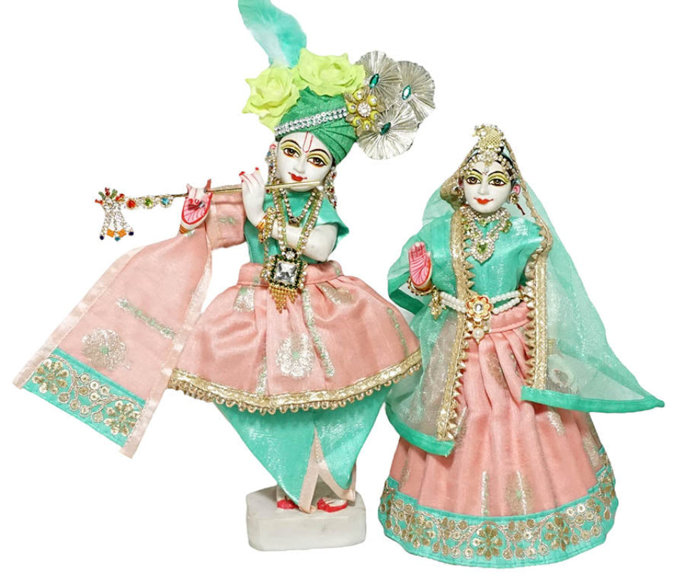 Beautiful Radha Krishna Washable Dress