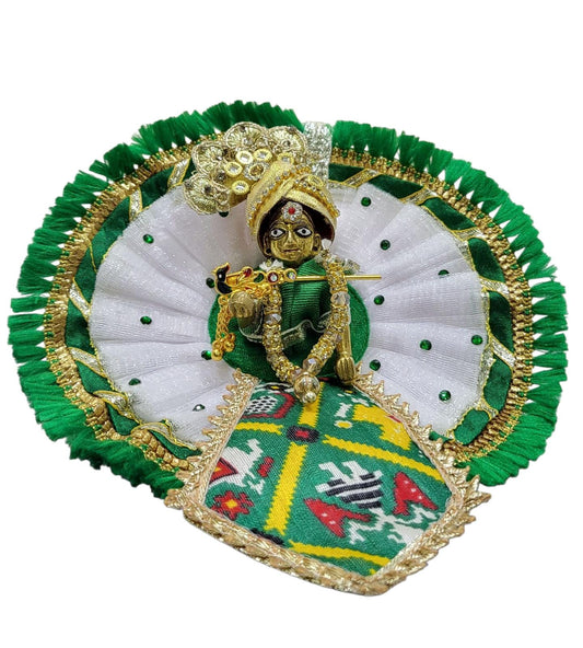 Laddu Gopal Dress with Mukut and Patka l Ladoo Gopal Dress l Bal Gopal l Kanha Ji Thakur Ji Heavy Dress Poshak