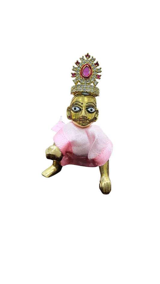 Laddu Gopal Stone Designer Mukut/Adjustable Mukut for Kanha ji/Multicolours