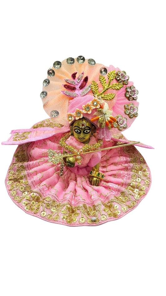 Laddu Gopal Dress with Mukut and Patka l Ladoo Gopal Dress l Bal Gopal l Kanha Ji Thakur Ji Heavy Dress Poshak