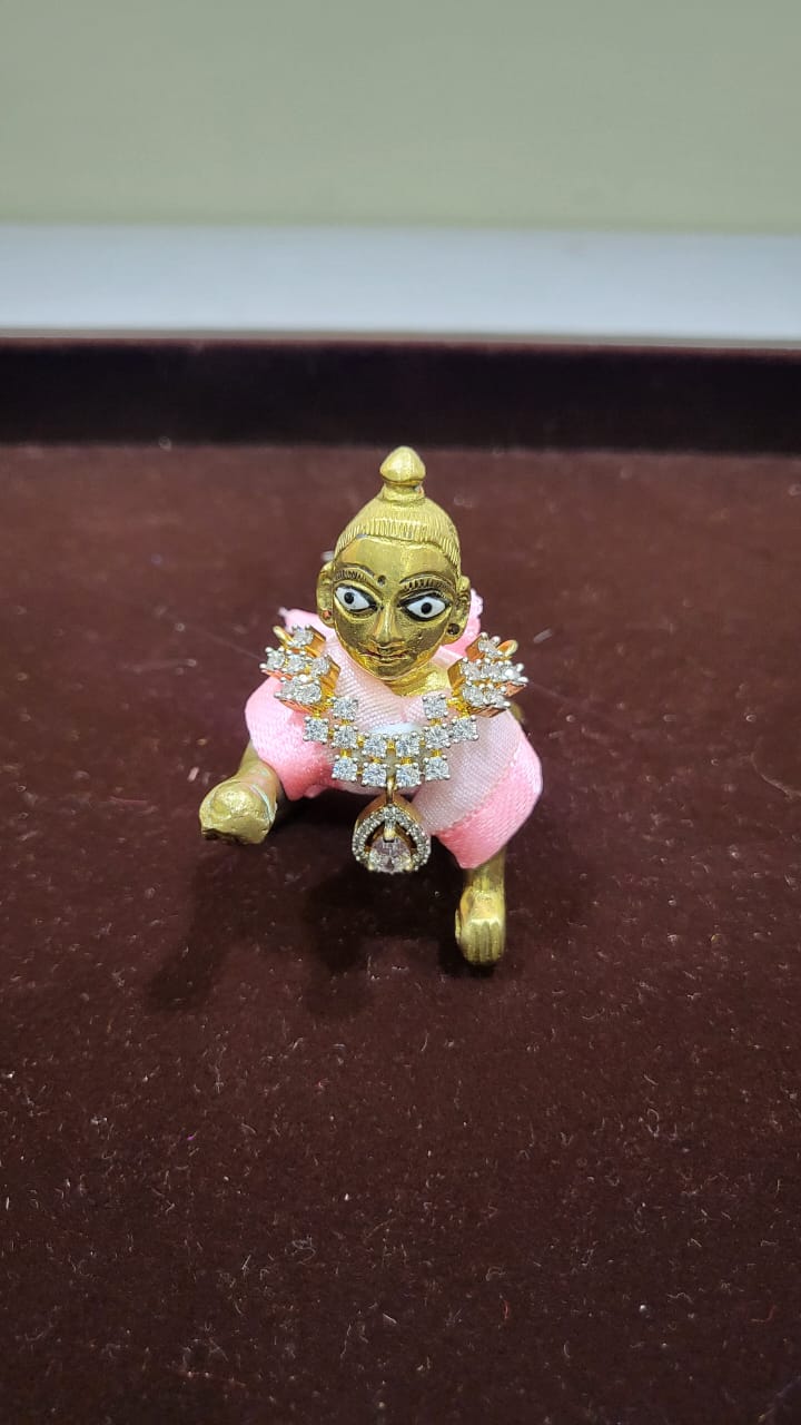 Laddu Gopal Necklace/Deity Ornaments Neck Fitted for Thakur Ji, Radha Rani