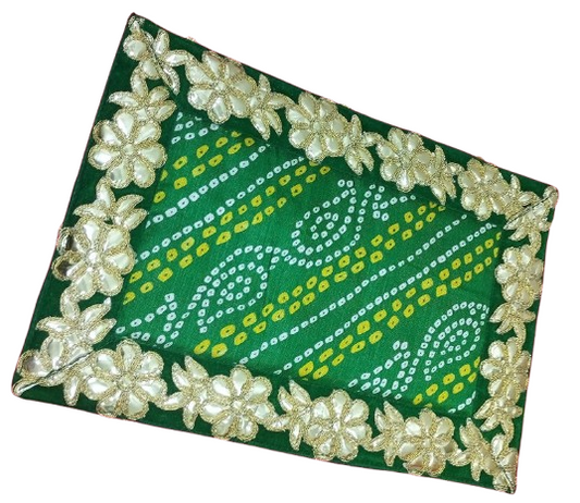 Pooja Aasan/Asan for Puja and Mandir Puja Alter cloth(12X8)