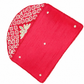 Red Pearl Embroidered Designer Clutch Purse | Handcrafted Beaded Evening Bag | Wedding & Party Wear