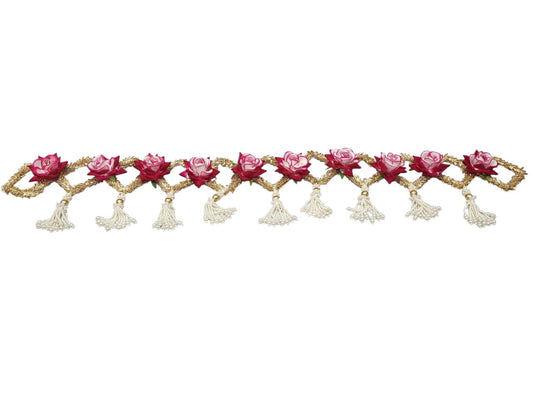 Handmade Toran for Entrance Door (Rose) - 40 Inch