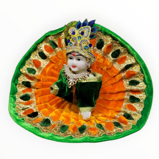 Laddu Gopal Heavy Dress with Mukut