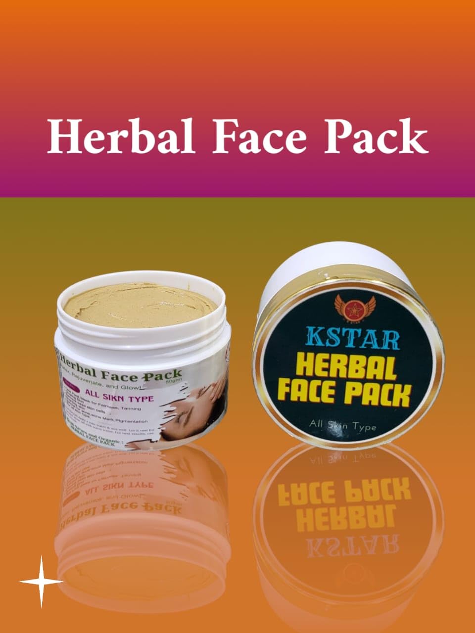 Harbal Face Pack for Relax,Rejuvenate and glow | Detan Face Pack For Men & Women | All Skin Types Tan Removal, Replenishes & Hydrates Skin