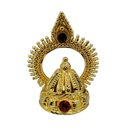 Golden Round Mukut for God