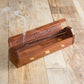 Wooden Coffin Incense Stick Cone Burner Holder Stand with Storage Compartment Ash Catcher | 10 Inches