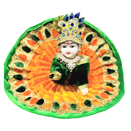 Laddu Gopal Heavy Dress with Mukut