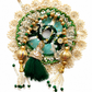 Premium Green & Pearl Ladoo Gopal Shringar Set