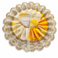 Designer Golden Yellow & Cream Ladoo Gopal Poshak with Lace | Embroidered Lace Work
