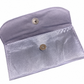 Sleek Grey Satin Festive Clutch with Gold Peacock & Pearl Accents