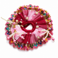 Pink Magenta Designer Ladoo Gopal Poshak with Pearl &amp; Bead Work