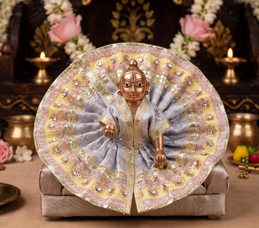 Designer Gota Patti Laddu Gopal Dress