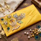 Marigold Sunshine Floral Clutch
