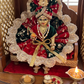 Royal Red & Green Sequins Ladoo Gopal Poshak Set
