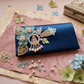 Royal Midnight Pearl & Seafoam Clutch Description