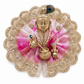 Pink & Gold Designer Ladoo Gopal Poshak with Zari & Stone Work