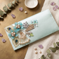 Mint Oasis Pearl & Floral Clutch