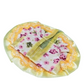 Handmade Yellow Lace Border Floral Poshak for Kanha Ji