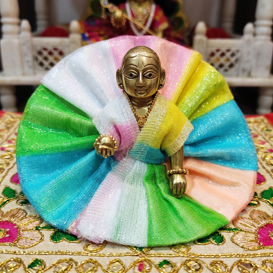 Laddu Gopal Multicolor Net Dress