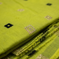 Lime Green Unstitched Cotton Silk Fabric Material