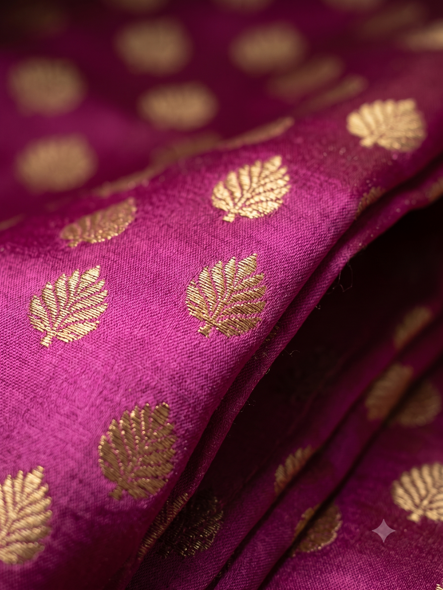 Magenta Pink Katan Silk Banarasi Brocade Fabric