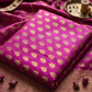 Magenta Pink Katan Silk Banarasi Brocade Fabric