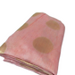 Pink Chanderi Silk Fabric with Gold Buta