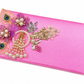 Coral Pink Blossom Shimmer Clutch