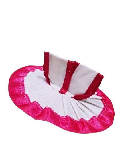 Kanha Ji Cotton Dress (White & Pink)