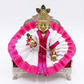 Kanha Ji Cotton Dress (White & Pink)