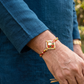 Square Kundan Rakhi with Multicolor Braided Thread for Brother, Raksha Bandhan Festival
