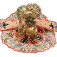 Ladu Gopal Dress Blue and Sky Floral Designer Dress for Laddu Gopal Ji with Pagdi festival Special