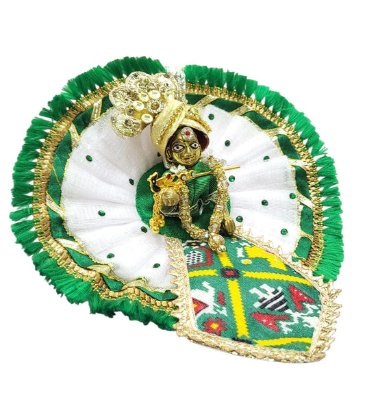 Laddu Gopal Dress with Mukut and Patka l Ladoo Gopal Dress l Bal Gopal l Kanha Ji Thakur Ji Heavy Dress Poshak