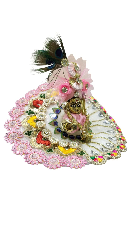 Laddu Gopal Dress with Mukut and Patka l Ladoo Gopal Dress l Bal Gopal l Kanha Ji Thakur Ji Heavy Dress Poshak
