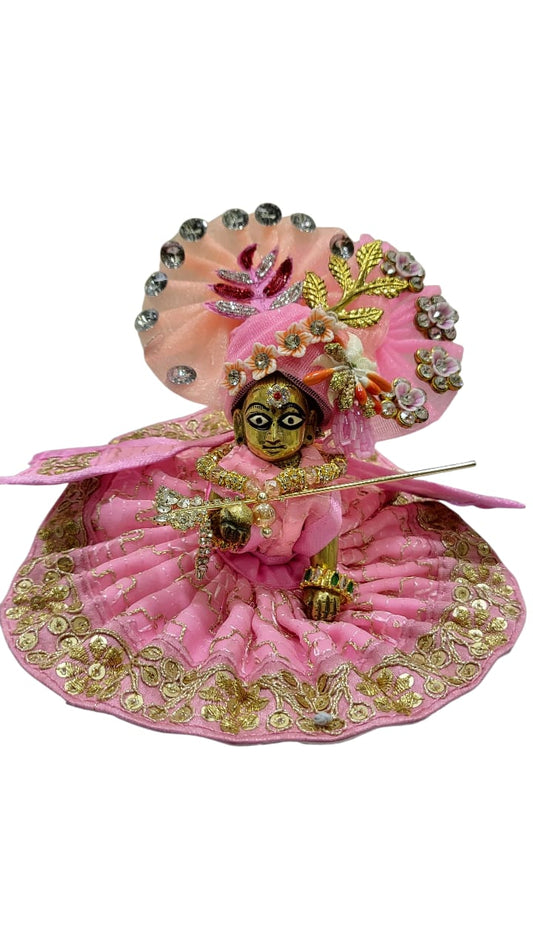Laddu Gopal Dress with Mukut and Patka l Ladoo Gopal Dress l Bal Gopal l Kanha Ji Thakur Ji Heavy Dress Poshak