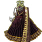 Mata Rani Vastra, Devi Poshak, Durga Dress, Radha Rani Poshak for Standing Idol, Made of Silk Cloth