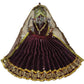 Mata Rani Vastra, Devi Poshak, Durga Dress, Radha Rani Poshak for Standing Idol, Made of Silk Cloth