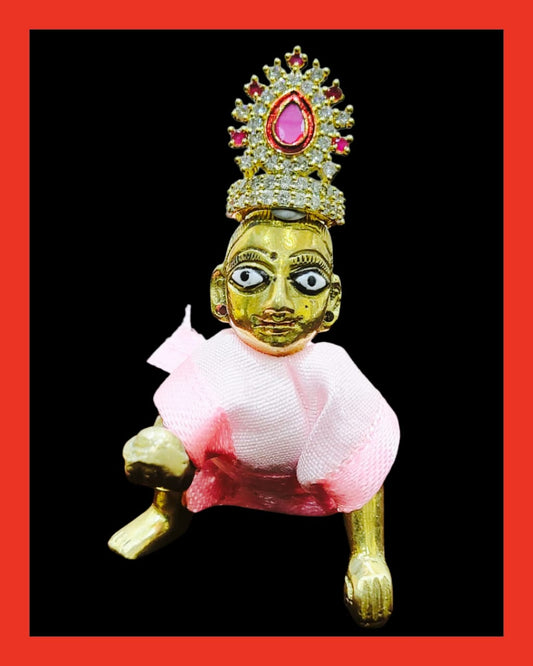Laddu Gopal Stone Designer Mukut/Adjustable Mukut for Kanha ji/Multicolours