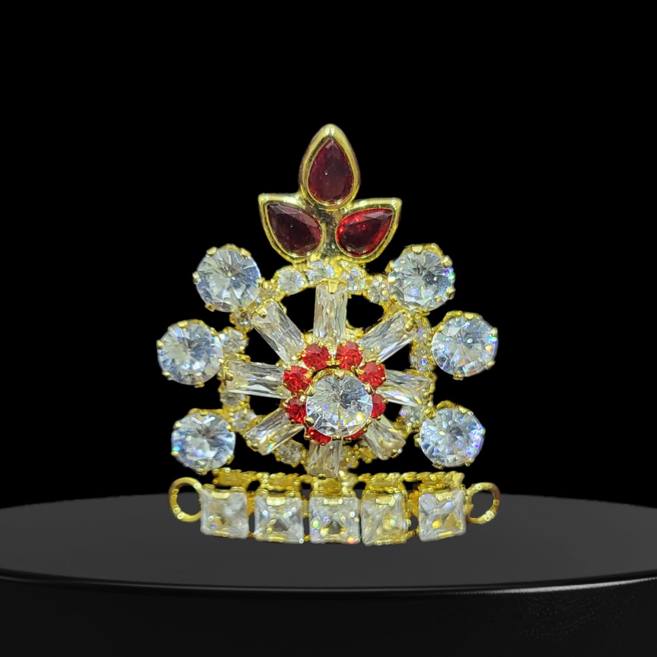 Laddu Gopal Stone Designer Mukut/Adjustable Mukut for Kanha ji/Multicolours
