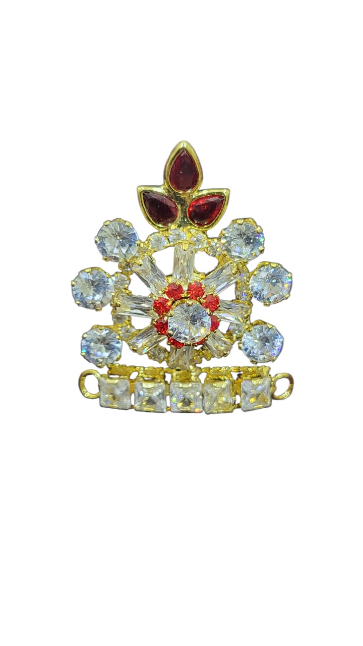 Laddu Gopal Stone Designer Mukut/Adjustable Mukut for Kanha ji/Multicolours