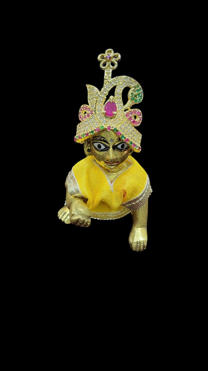 Laddu Gopal Stone Designer Mukut