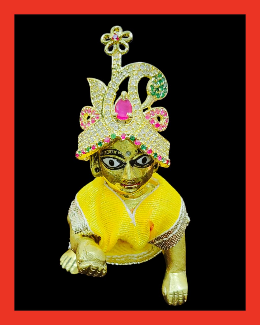 Laddu Gopal Stone Designer Mukut