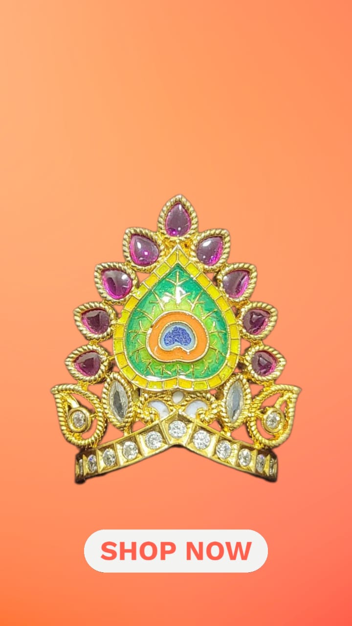 Laddu Gopal Stone Designer Mukut