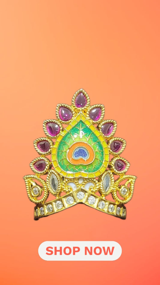 Laddu Gopal Stone Designer Mukut