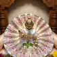 Laddu Gopal Pink & Cream Designer Poshak