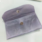 Sleek Grey Satin Festive Clutch with Gold Peacock & Pearl Accents