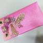Elegant Peacock-Motif Embroidered Satin Clutch